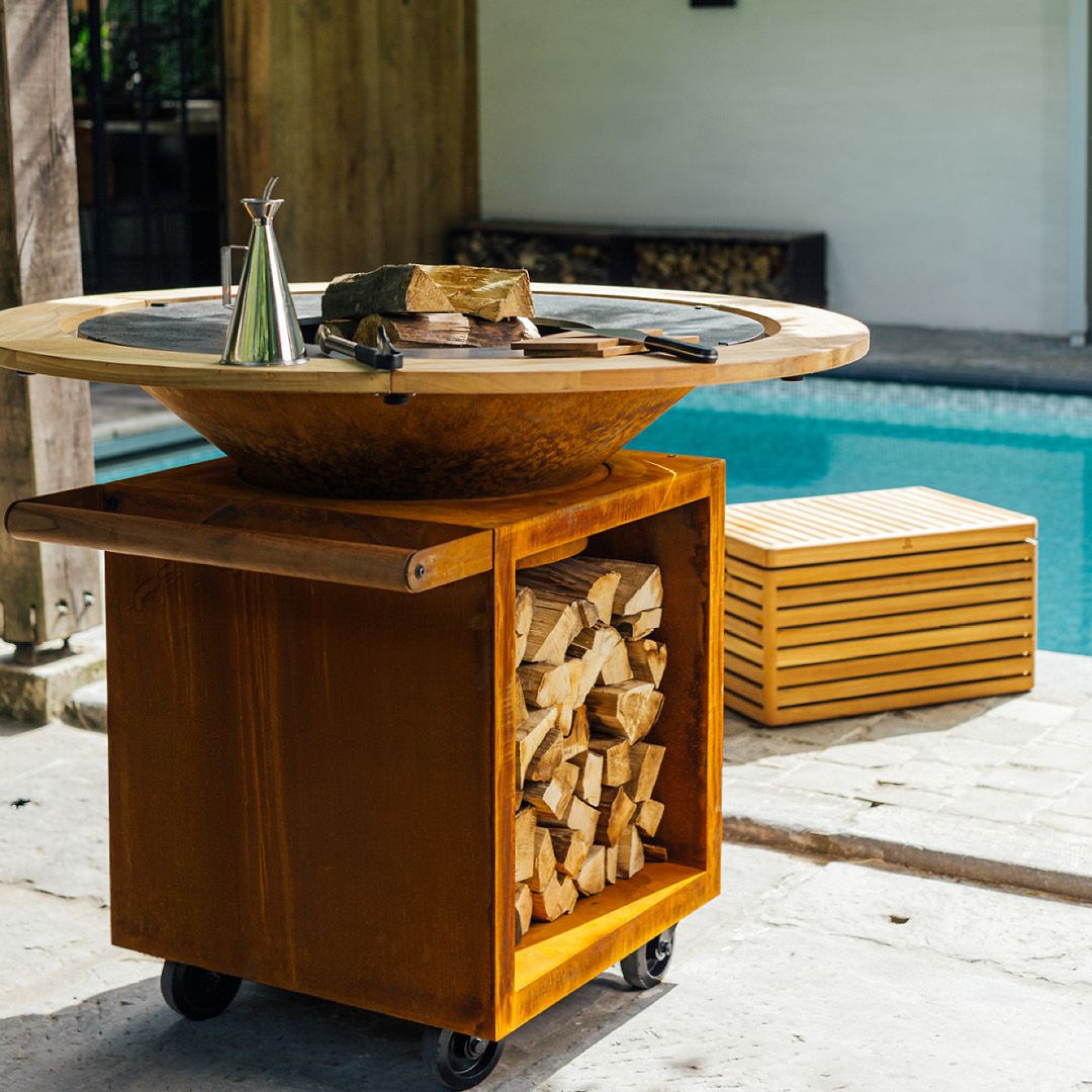 Preview: OFYR Classic Storage Corten 100 PRO Feuerplattengrill Preview: Ofyr Pro 100 Storage Corten